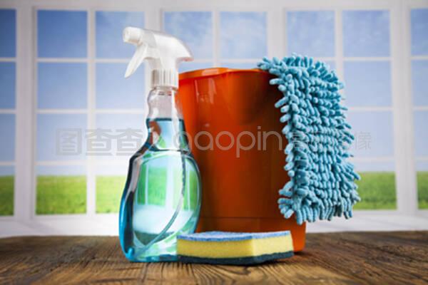 各種清潔和窗戶背景