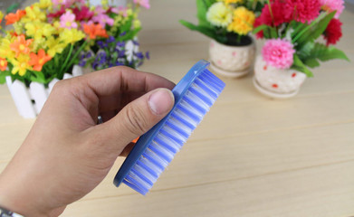 優(yōu)質(zhì)毛刷清洗刷臉盆刷省力洗衣家務刷花腳形刷 H8805